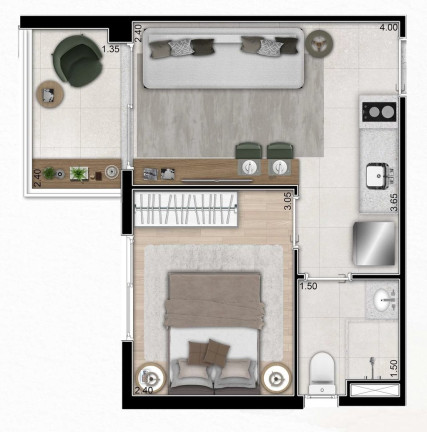Imagem Apartamento com 1 Quarto à Venda, 28 m² em Jardim Paulista - São Paulo