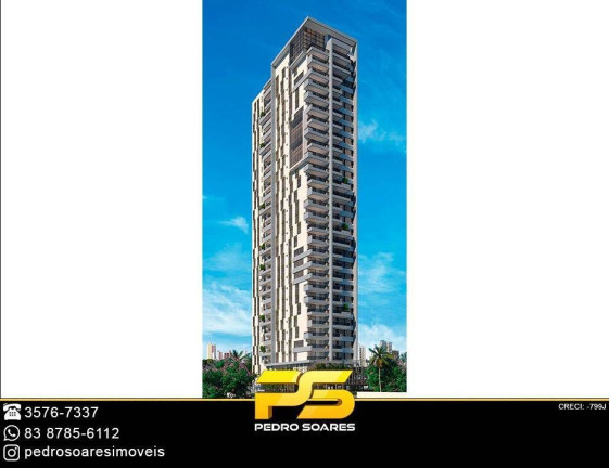 Foto do imóvel Apartamento com 3 Quartos à Venda, 87 m² em Manaíra - João Pessoa