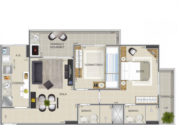Imagem Apartamento com 2 Quartos à Venda, 66 m² em Tupi - Praia Grande Imagem Apartamento com 2 Quartos à Venda, 66 m² em Tupi - Praia Grande