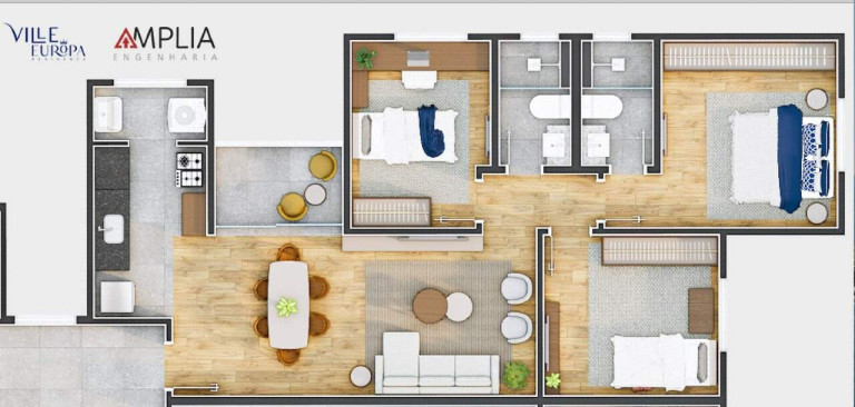 Imagem Apartamento com 3 Quartos à Venda, 70 m² em Boa Esperança - Santa Luzia Imagem Apartamento com 3 Quartos à Venda, 70 m² em Boa Esperança - Santa Luzia