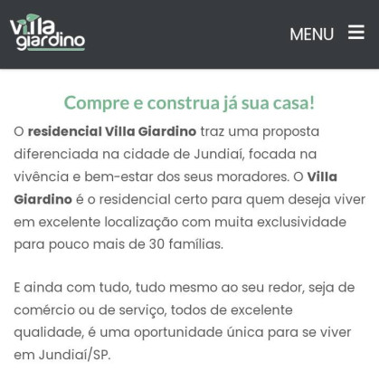 Terreno em Condomínio à Venda, 225 m² em Vila Santana I - Jundiaí