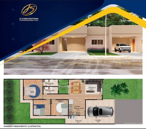 Casa de Condomínio com 3 Quartos à Venda, 99 m² em Parque Dos Pirineus - Anápolis