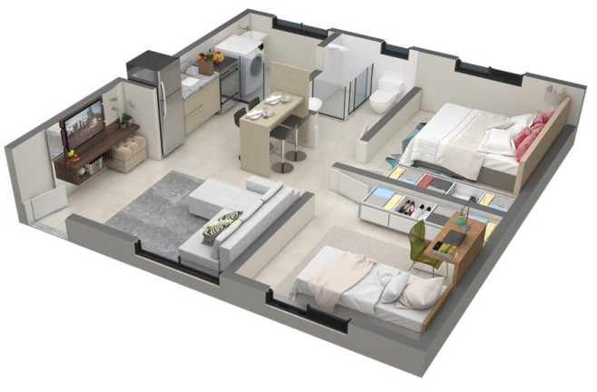 Imagem Imóvel com 2 Quartos à Venda, 43 m² em Lagoinha - Ribeirão Preto