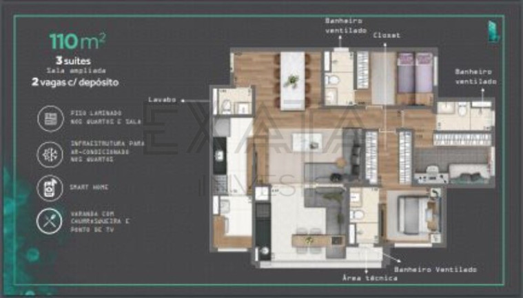 Imagem Imóvel com 3 Quartos à Venda, 110 m² em Vila Andrade - São Paulo
