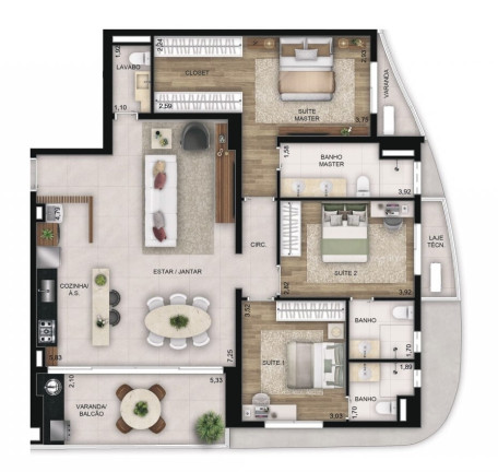 Imagem Apartamento com 3 Quartos à Venda, 100 m² em Serrinha - Goiânia