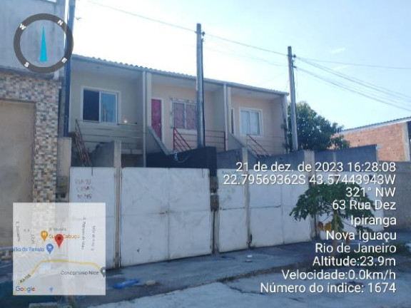 Casa com 1 Quarto à Venda, 32 m² em Cabucu - Nova Iguacu