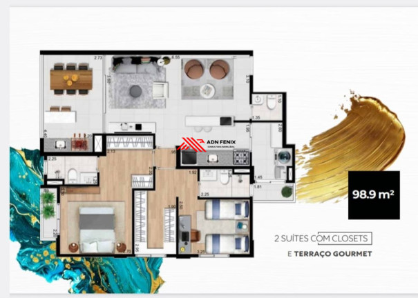 Apartamento com 3 Quartos à Venda, 99 m² em Vila Progresso - Guarulhos