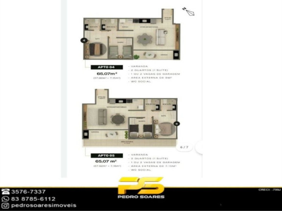 Apartamento à Venda,  em Brisamar - João Pessoa