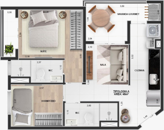 Imagem Apartamento com 2 Quartos à Venda, 48 m² em Vila Carrão - São Paulo Imagem Apartamento com 2 Quartos à Venda, 48 m² em Vila Carrão - São Paulo