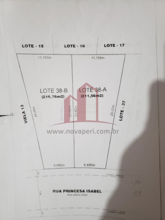Imagem Terreno à Venda, 211 m² em Serpa - Caieiras Imagem Terreno à Venda, 211 m² em Serpa - Caieiras
