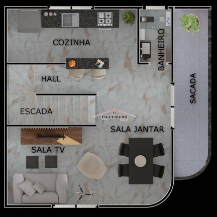 Imagem Sobrado com 2 Quartos à Venda, 98 m² em Maracanã - Praia Grande