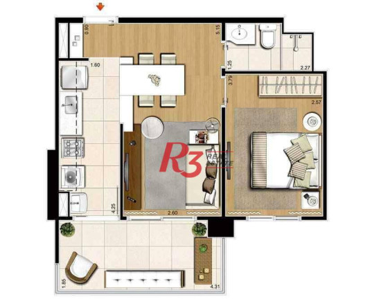 Imagem Apartamento com 2 Quartos à Venda ou Locação, 66 m² em José Menino - Santos Imagem Apartamento com 2 Quartos à Venda ou Locação, 66 m² em José Menino - Santos