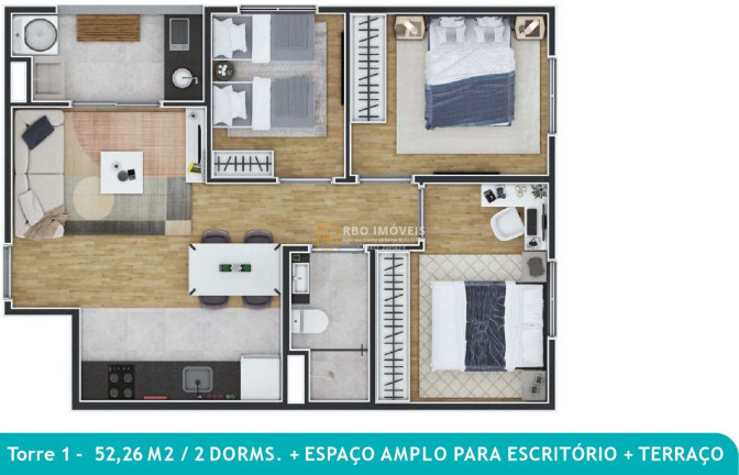Imagem Apartamento com 2 Quartos à Venda, 42 m² em Vila Aparecida - Itapevi