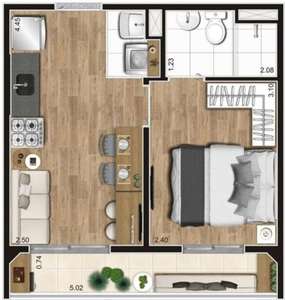 Imagem Apartamento com 2 Quartos à Venda, 35 m² em Parque Bristol - São Paulo