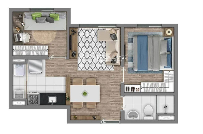 Imagem Apartamento com 1 Quarto à Venda, 38 m² em Jardim Norma - São Paulo