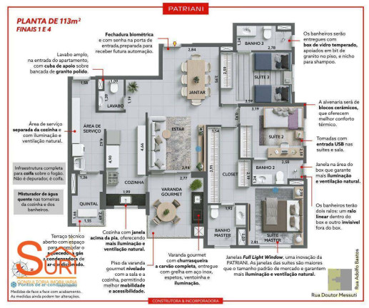 Imagem Apartamento com 3 Quartos à Venda, 113 m² em Vila Bastos - Santo André