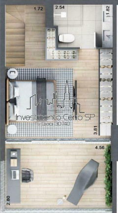 Imagem Cobertura com 1 Quarto à Venda, 91 m² em Vila Nova Conceição - São Paulo