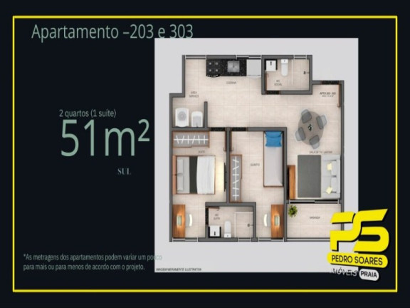 Imagem Apartamento com 2 Quartos à Venda, 54 m² em Aeroclube - João Pessoa