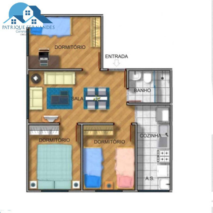 Imagem Apartamento com 3 Quartos à Venda, 55 m² em Jardim São Nicolau - São Paulo Imagem Apartamento com 3 Quartos à Venda, 55 m² em Jardim São Nicolau - São Paulo