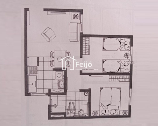 Imagem Apartamento com 2 Quartos à Venda, 54 m² em Restinga - Porto Alegre Imagem Apartamento com 2 Quartos à Venda, 54 m² em Restinga - Porto Alegre