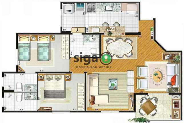 Imagem Apartamento com 2 Quartos à Venda, 72 m² em Vila Andrade - São Paulo Imagem Apartamento com 2 Quartos à Venda, 72 m² em Vila Andrade - São Paulo