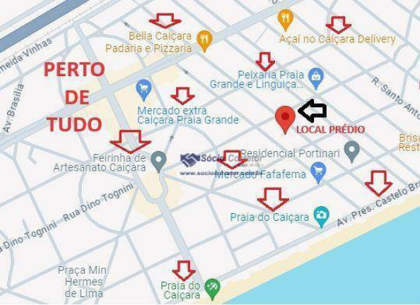 Imagem Apartamento com 2 Quartos à Venda, 89 m² em Caiçara - Praia Grande