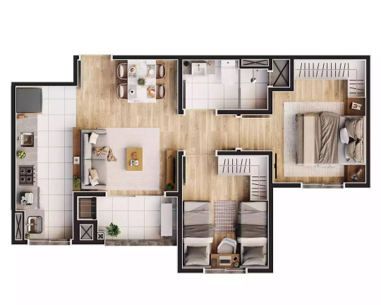 Imagem Apartamento com 2 Quartos à Venda, 51 m² em Glória - Joinville Imagem Apartamento com 2 Quartos à Venda, 51 m² em Glória - Joinville