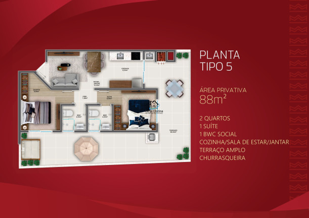 Imagem Apartamento com 2 Quartos à Venda, 87 m² em Caiobá - Matinhos