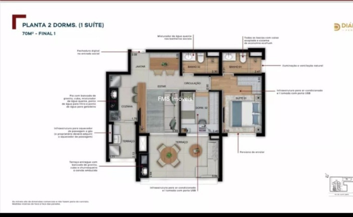 Imagem Imóvel com 2 Quartos à Venda, 71 m² em Santo Amaro - São Paulo Imagem Imóvel com 2 Quartos à Venda, 71 m² em Santo Amaro - São Paulo