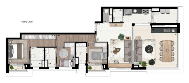 Imagem Apartamento com 2 Quartos à Venda, 77 m² em Santo Amaro - São Paulo
