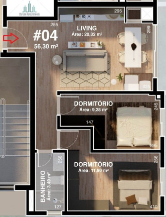 Imagem Apartamento com 2 Quartos à Venda, 57 m² em Borgo - Bento Gonçalves