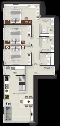 Imagem Apartamento com 3 Quartos à Venda, 122 m² em Capão Da Canoa - Capão Da Canoa