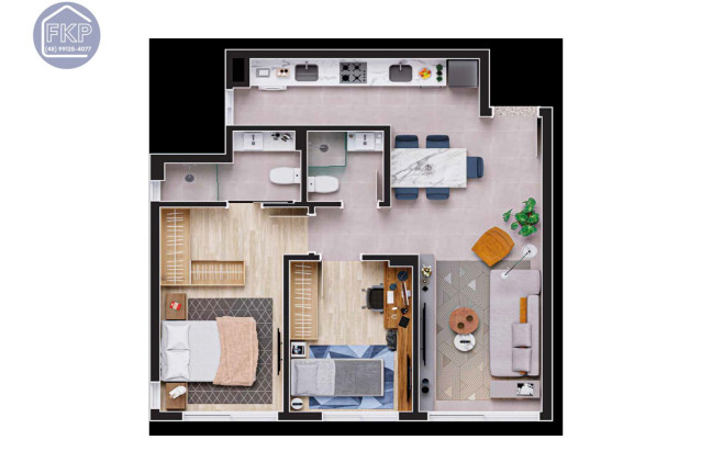 Imagem Apartamento com 2 Quartos à Venda, 66 m² em Cacupé - Florianópolis