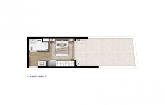 Imagem Studio com 1 Quarto à Venda, 41 m² em Centro - São Paulo