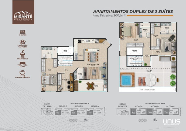 Imagem Cobertura com 3 Quartos à Venda, 122 m² em Coqueiros - Florianópolis Imagem Cobertura com 3 Quartos à Venda, 122 m² em Coqueiros - Florianópolis