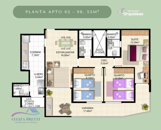 Imagem Apartamento com 3 Quartos à Venda, 98 m² em Bento Ferreira - Vitória Imagem Apartamento com 3 Quartos à Venda, 98 m² em Bento Ferreira - Vitória