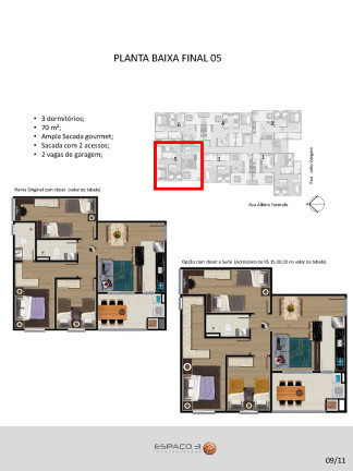 Imagem Apartamento com 2 Quartos à Venda, 55 m² em Cruzeiro - Caxias Do Sul