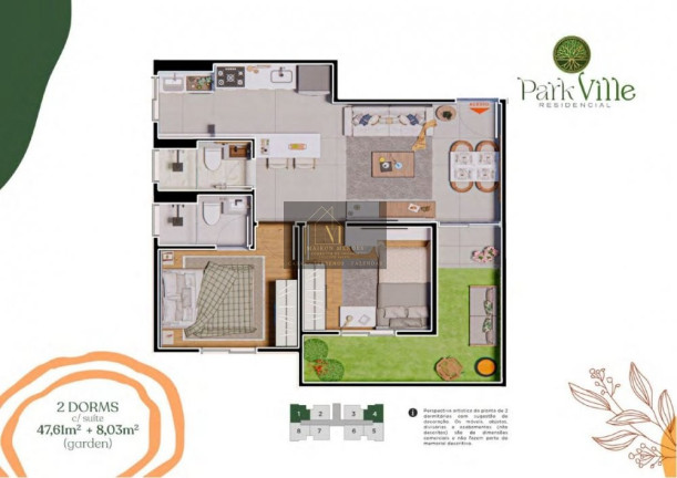 Imagem Apartamento com 2 Quartos à Venda, 48 m² em Chácaras Reunidas São Jorge - Sorocaba