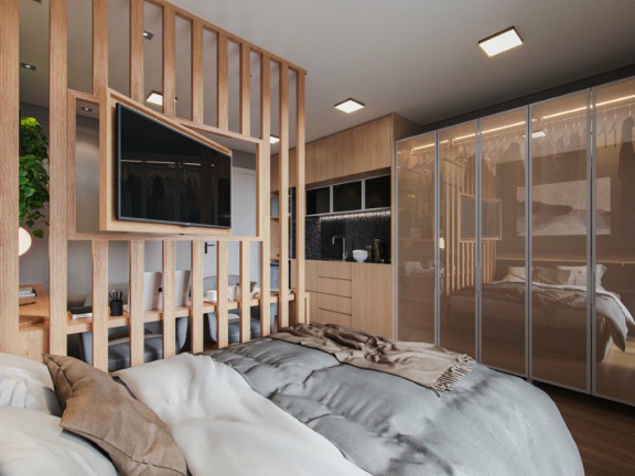 Imagem Apartamento com 1 Quarto à Venda, 36 m² em Bacacheri - Curitiba