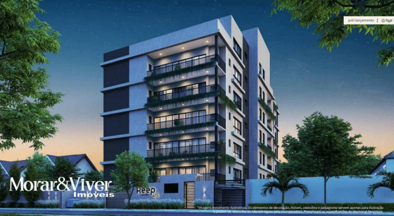 Apartamento com 1 Quarto à Venda, 39 m² em água Verde - Curitiba