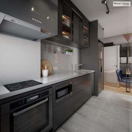 Imagem Imóvel com 1 Quarto à Venda, 33 m² em Mercês - Curitiba