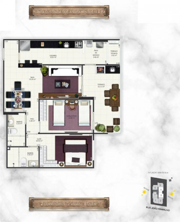 Imagem Apartamento com 2 Quartos à Venda, 81 m² em Aviação - Praia Grande Imagem Apartamento com 2 Quartos à Venda, 81 m² em Aviação - Praia Grande
