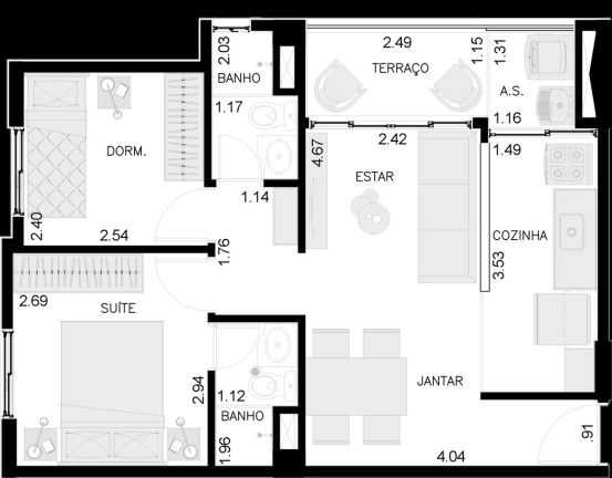 Imagem Apartamento com 2 Quartos à Venda, 47 m² em Parada Inglesa - São Paulo