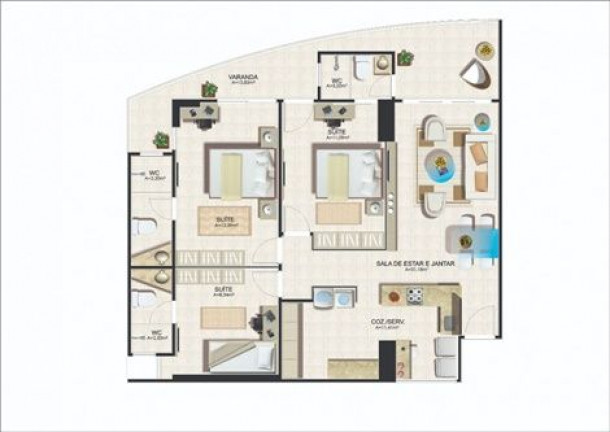 Imagem Apartamento com 3 Quartos à Venda, 93 m² em Aldeota - Fortaleza Imagem Apartamento com 3 Quartos à Venda, 93 m² em Aldeota - Fortaleza