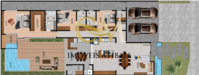 Imagem Casa de Condomínio com 3 Quartos à Venda, 354 m² em Jardim São José - Bragança Paulista