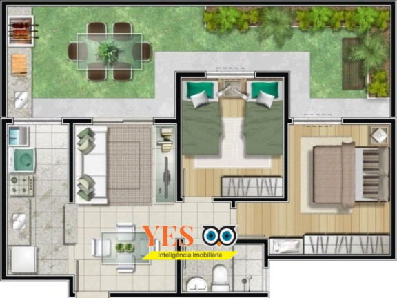 Imagem Apartamento com 2 Quartos à Venda, 44 m² em Tomba - Feira De Santana