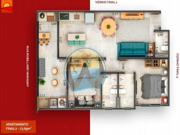 Imóvel com 2 Quartos à Venda, 73 m² em Itagu? - Ubatuba