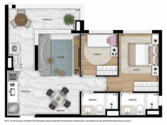 Imagem Imóvel com 2 Quartos à Venda, 128 m² em Conceição - São Paulo