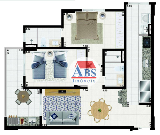 Imagem Apartamento com 2 Quartos à Venda, 74 m² em Aviação - Praia Grande Imagem Apartamento com 2 Quartos à Venda, 74 m² em Aviação - Praia Grande