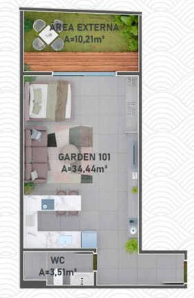 Imagem Apartamento com 1 Quarto à Venda, 53 m² em Novo Campeche - Florianópolis Imagem Apartamento com 1 Quarto à Venda, 53 m² em Novo Campeche - Florianópolis